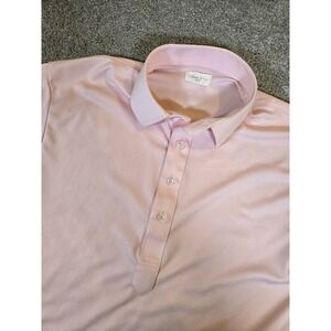 Collars and Co Featherweight Dress Collar Polo Shirt Men Medium Light Pink